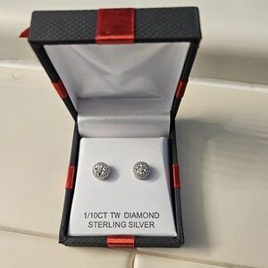Diamond earrings brand New With Tags